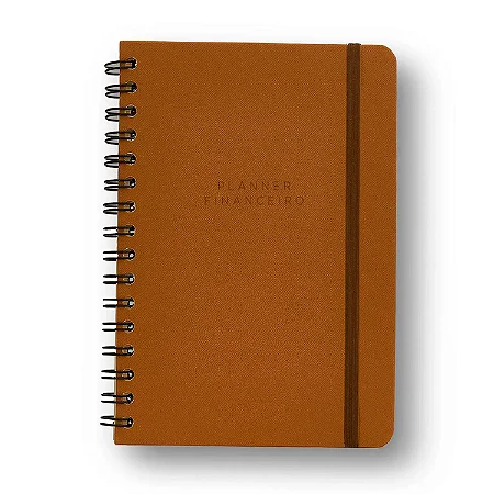 Planner Permamente Wire-o Clássica Financeiro A5 Caramelo/Cicero
