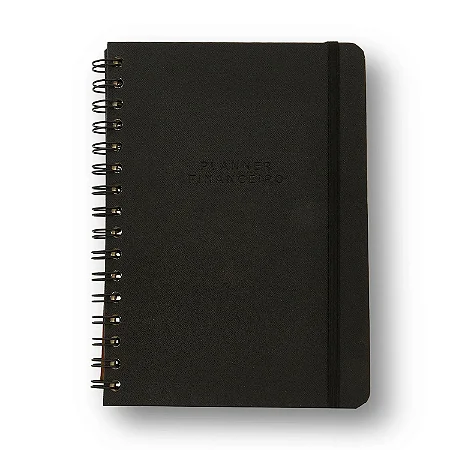Planner Permanente Wire-o Clássica Financeiro A5 Preto/ Cicero