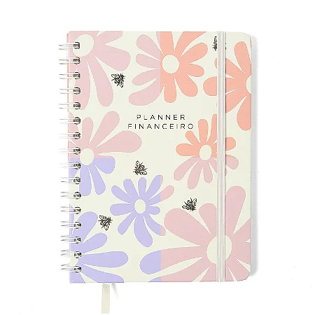 Planner Permanente Wire-o Melissa Financeiro A5 Block Bloomy/ Cicero