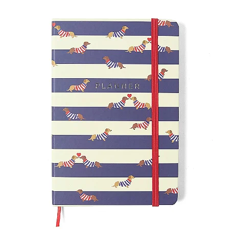 Planner Permanente Caderneta Praia 14x21 Cachorros/Cicero