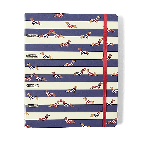 Caderno Criativo Argolado Praia Pautado 17x24 Cachorros/Cicero