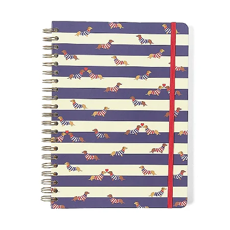 Caderno Espiral Praia Pautado 20x28 Cachorros 10 Matérias 160 fls/Cicero