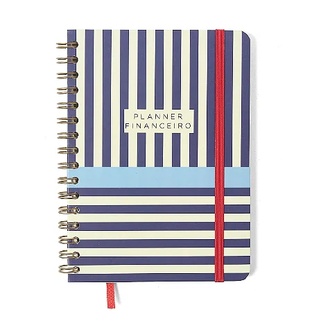 Planner Permanente Wire-o Praia Financeiro A5 Barraca/Cicero