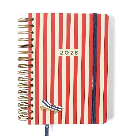 Agenda Planner Wire-o 2026 Praia Diária A5 Sol/Cicero