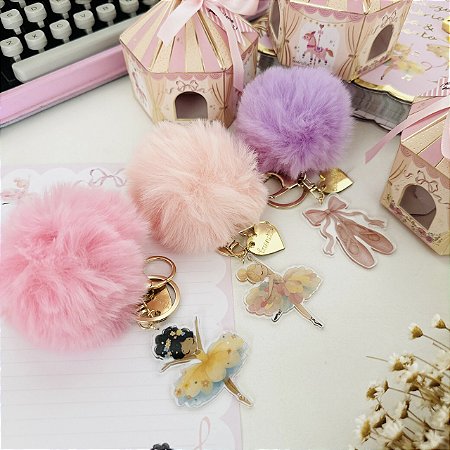 Chaveiro Bailarina com Caixinha Carrossel