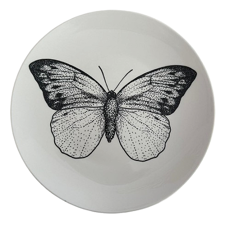 Prato Decorativo Borboleta