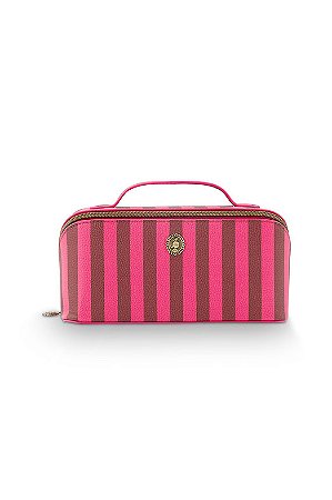 Necessaire Média Stripe Rosa - Pip Studio