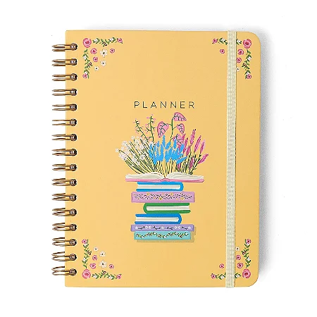 Planner Permanente Wire-O Quintal Literário Semanal Notas A5 Contos