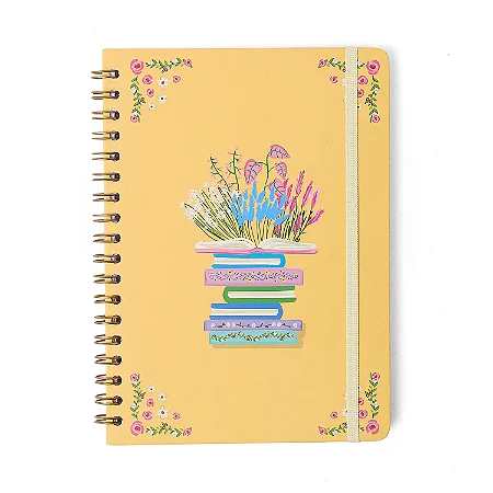 Caderno Espiral Colegial Quintal Literário Pautado 17X24 Contos 1 Matéria 80 Fls