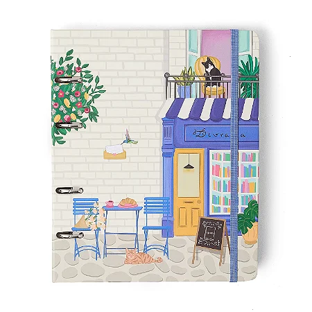 Caderno Criativo Argolado Quintal Literário Pautado 17X24 Livraria