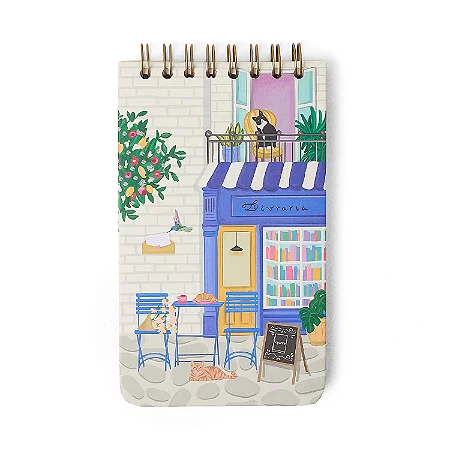 Bloco Wire-O Quintal Literário Pautado 12X20 Livraria