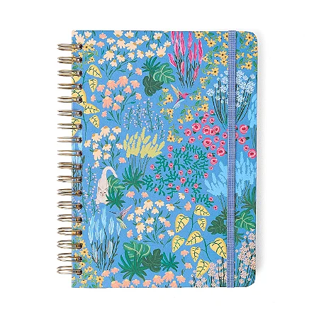 Caderno Espiral Colegial Quintal Literário Pautado 17X24 Tarde 10 Matérias 160 Fls