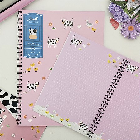 Cadernico universitário espiral - Vaquinha