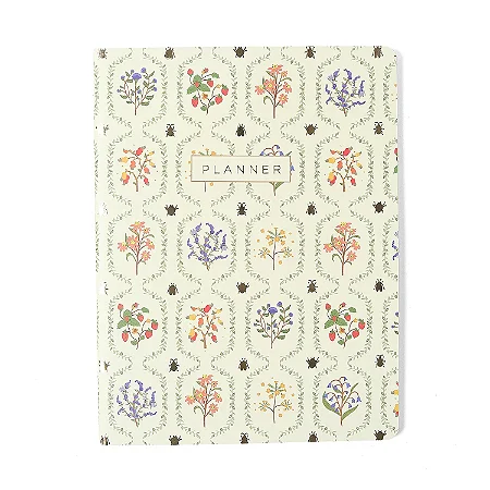 Planner Permanente Revista Planejamento Jardim Mensal 19x25 Off White