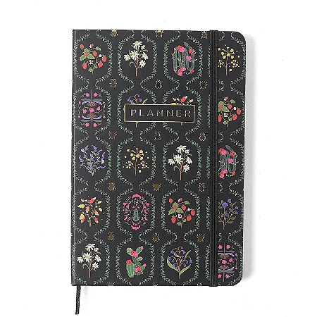 Planner Permanente Caderneta Jardim 14x21 Preto