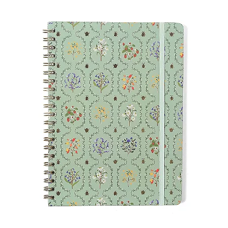 Caderno Espiral Jardim Pautado 20x27,5 Verde 1 Matéria 80 fls
