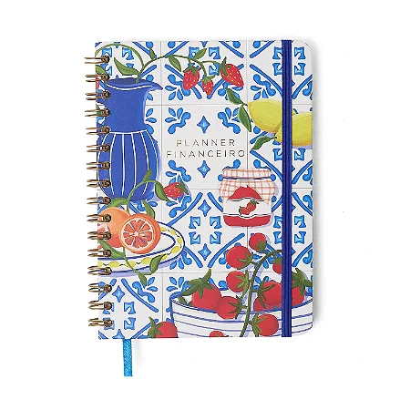 Planner Permanente Wire-O Frutare Financeiro A5 Mesa Posta
