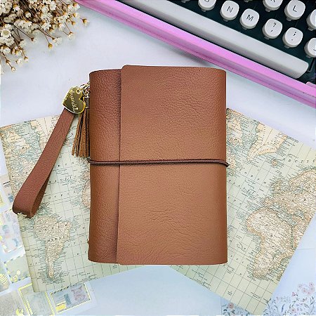 Caderno com Capa em Tecido com 2 Cadernetas Pontilhadas – Mapa Mundi