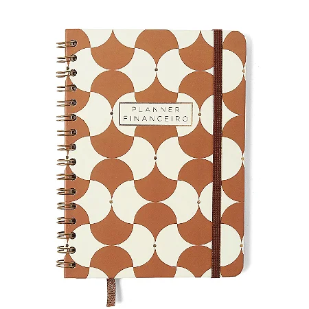 Planner Permanente Wire-o Bossa Nova Financeiro A5 Boemia Caramelo