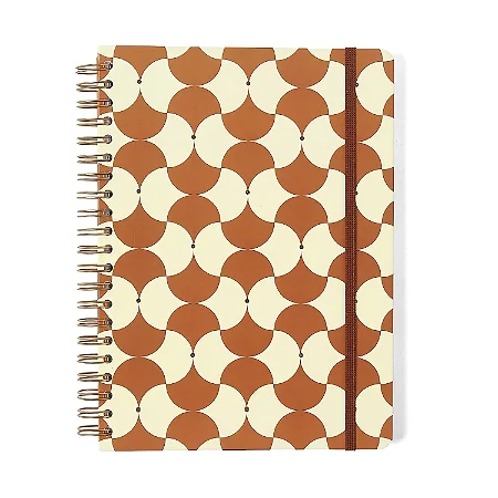 Caderno Espiral Bossa Nova Pautado 20x27,5 Boemia Caramelo 10 Matérias 160 fls