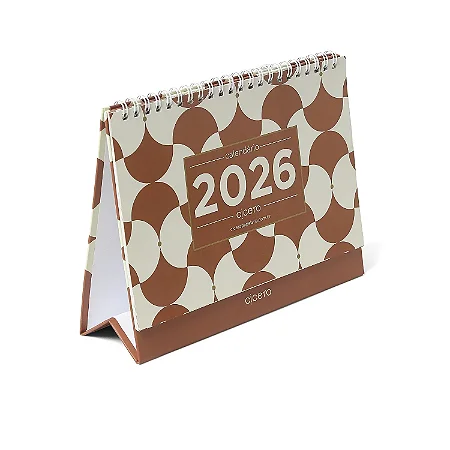 Calendário de Mesa 20x15 2026 Bossa Nova