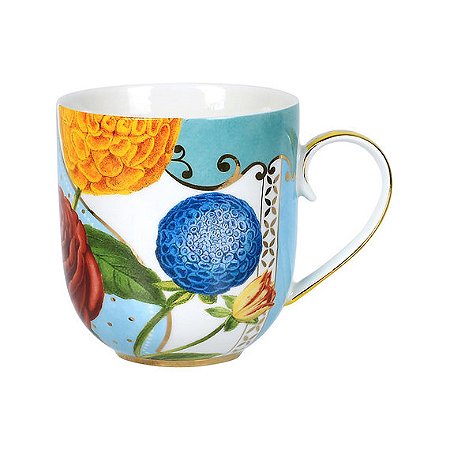 Caneca Pequena Flowers - Royal