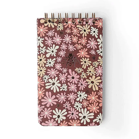 Bloco Wire-o Melissa Pautado 12x20 Mini Bloomy Chocolate
