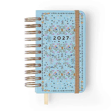 Agenda Planner Wire-o 2027 Relicário Diária 9x15,5 Botânica