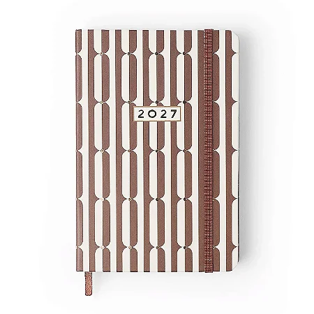 Agenda Planner 2027 Veredas Diária 14x21 Marrom