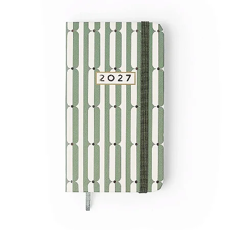 Agenda Planner 2027 Veredas Semanal Anotações 9x15,5 Verde