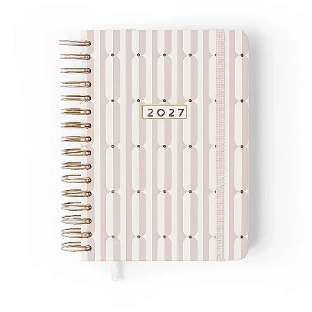 Agenda Planner Wire-o 2027 Veredas Diária A5 Gelo