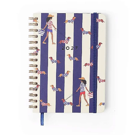 Agenda Planner Wire-o 2027 Petit Semanal Anotações A5 Passeio