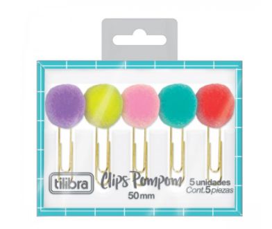 CLIPS POMPOM 5 UNIDADES