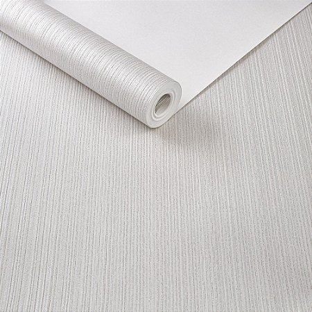 Papel De Parede Importado Listrado Tnt Cinza 0.53x9.50m