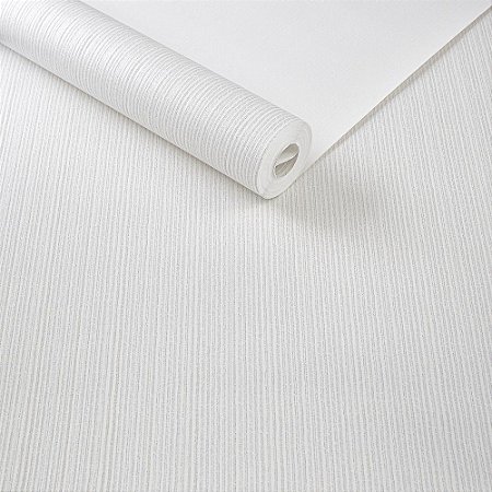 Papel De Parede Importado Listrado Tnt Off White 0.53x9.50m