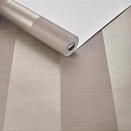 Papel De Parede Importado Tnt Listra Dourado Luxo