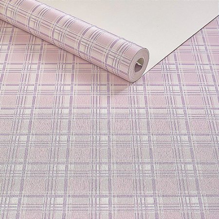 Papel de parede infantil xadrez rosa fantasy B580904