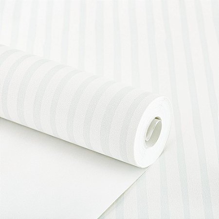 Papel De Parede Importado Vinílico Lavável Listrado Azul