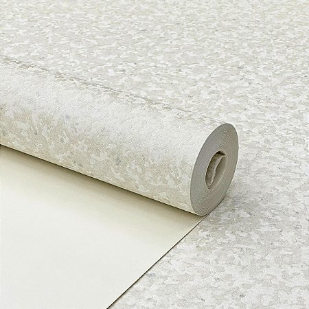 Papel De Parede Importado Textura Mica Off White Lavável