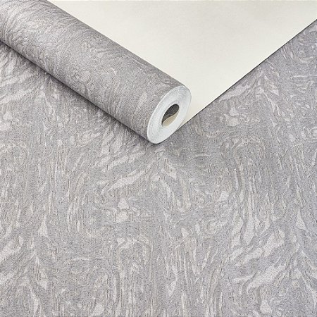 Papel De Parede Vinilico Texturizado Cinza Claro Lavavel