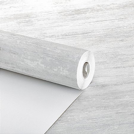 Papel De Parede Vinílico Texturizado Cinza Claro Moderno