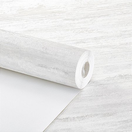 Papel De Parede Vinílico Lavável Texturizado Cinza Claro