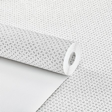 Papel De Parede Vinílico Texturizado Branco Cinza Moderno