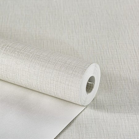 Papel De Parede Importado Vinilico Linho Cinza Texturizado