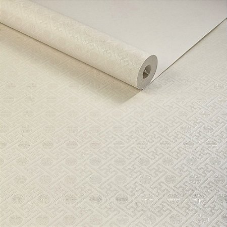 Papel De Parede Importado Lavável Texturizado Geométrico Gelo