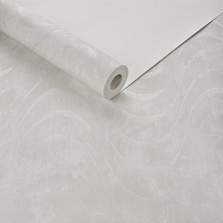 Papel De Parede Importado Tnt Geometrico Ondas Off White