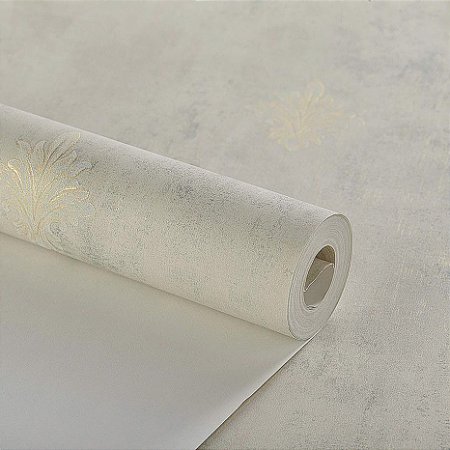 Papel De Parede Texturizado Lavável Arabesco Dourado