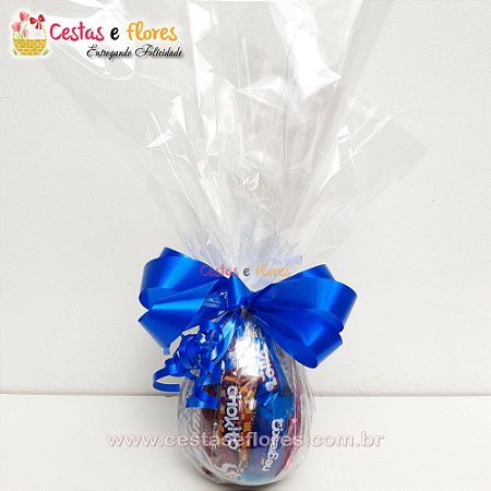 Ovo de Chocolates 500gr Azul