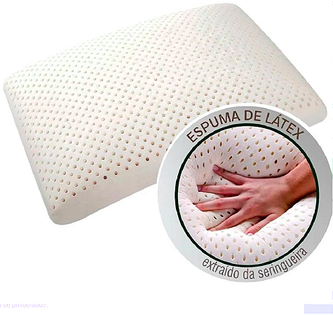 Travesseiro  100% Látex  Alto  Altura 16cm 50x70