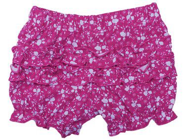 Short Estampado Com Tutu - Pink Flor